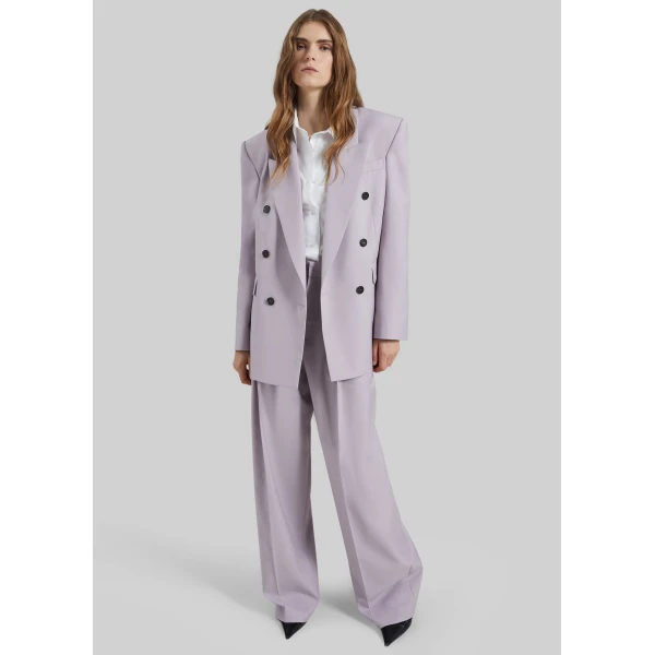 The Frankie Shop Bielsa Pleated Trousers – Lavender, view 4
