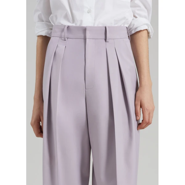 The Frankie Shop Bielsa Pleated Trousers – Lavender, view 5