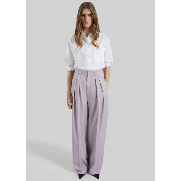 The Frankie Shop Bielsa Pleated Trousers – Lavender, view 6