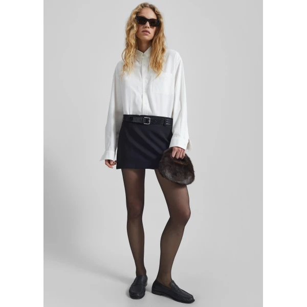 The Frankie Shop Bijnor Oxford Shirt – White, view 6