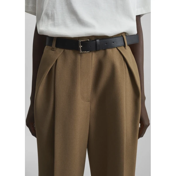 The Frankie Shop Blerick Belted Trousers – Camel, view 5