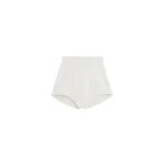 The Frankie Shop Bresica Knit Hot Pants - Ivory - Oversized Minimalist Shorts in Ivory - Shop at Coveti