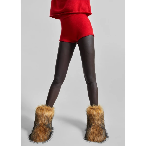The Frankie Shop Bresica Knit Hot Pants – Red, view 4