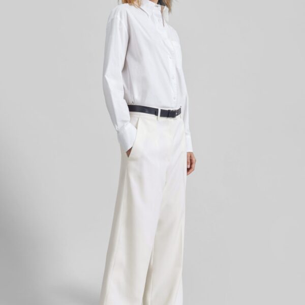 The Frankie Shop Brickell Trousers - Ivory - Oversized Minimalist Pants in Ivory - Shop at Coveti
