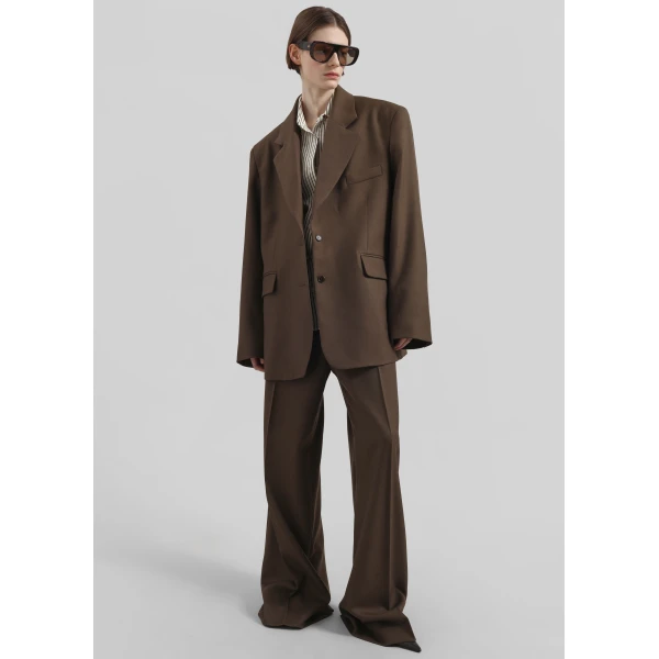 The Frankie Shop Brickell Trousers – Mocha, view 4