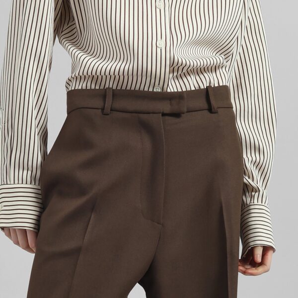 The Frankie Shop Brickell Trousers - Mocha - Oversized Minimalist Pants in Beige - Shop at Coveti