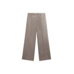 The Frankie Shop Brickell Trousers - Taupe - Oversized Minimalist Pants in Beige - Shop at Coveti