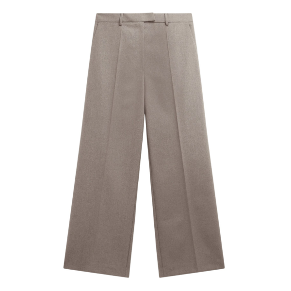The Frankie Shop Brickell Trousers - Taupe - Oversized Minimalist Pants in Beige - Shop at Coveti
