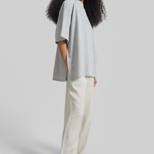 The Frankie Shop Bruna Linen Soft Pants - Light Beige - Oversized Minimalist Pants in Beige - Shop at Coveti