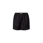 The Frankie Shop Cabo Elasticated Silk Shorts - Black - Oversized Minimalist Shorts in Black - Shop at Coveti
