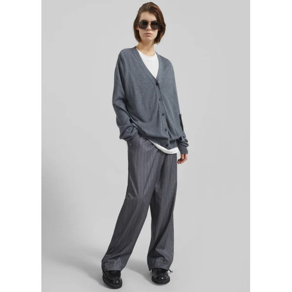 The Frankie Shop Calvane Two-Way Cardigan – Grey, view 4