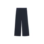 The Frankie Shop Camlez Low Belt Loop Trousers - Navy Pinstripe - Oversized Minimalist Pants in Multicolour - Shop at Coveti