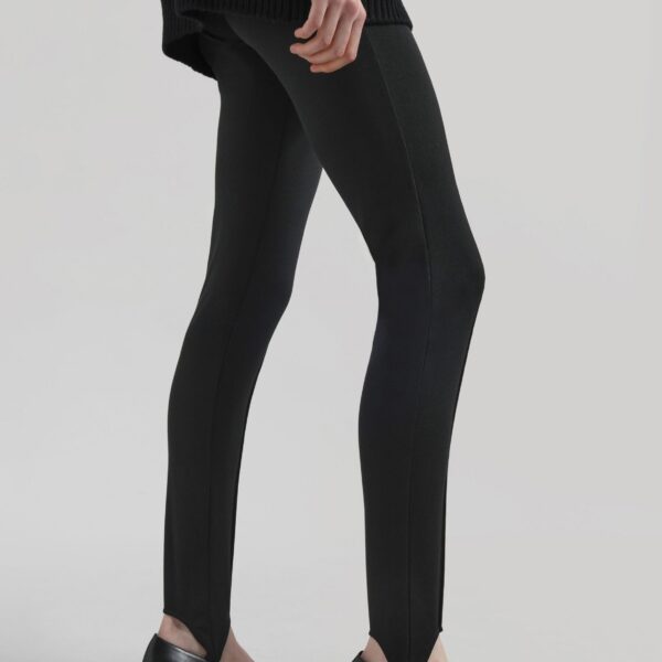 The Frankie Shop Caserta Stirrup Leggings - Black - Oversized Minimalist Pants in Black - Shop at Coveti