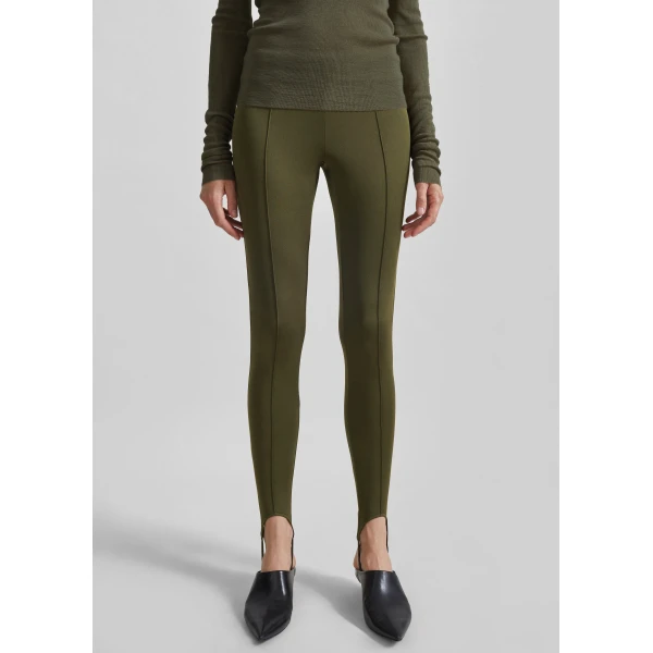 The Frankie Shop Caserta Stirrup Leggings – Olive, view 6