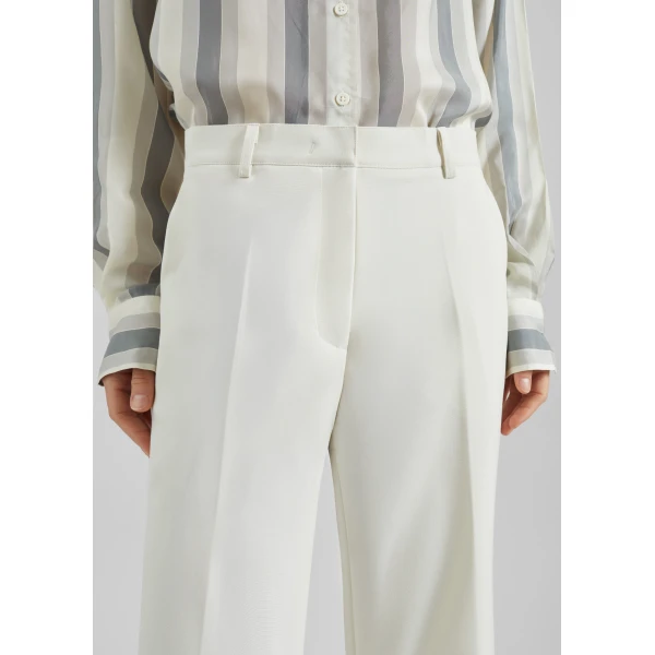 The Frankie Shop Chesnay Bootcut Pants – Cream, view 5