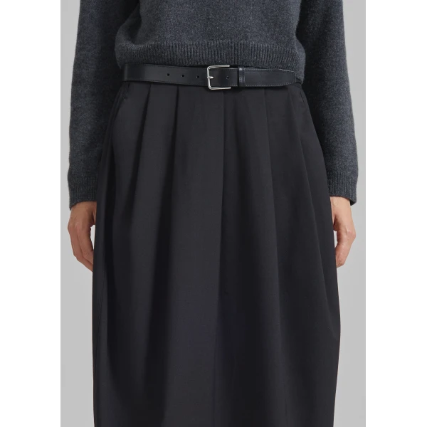 The Frankie Shop Claremont Cocoon Skirt – Black, view 4