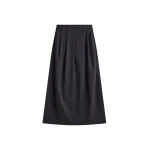 The Frankie Shop Claremont Cocoon Skirt - Black - Oversized Minimalist Skirts in Black - Shop at Coveti