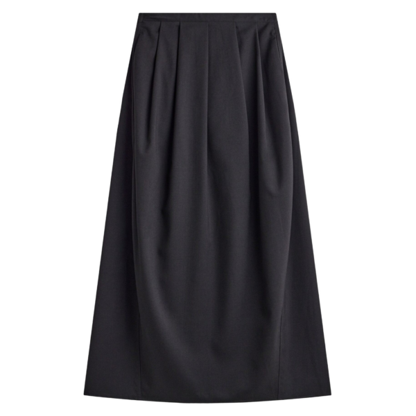 The Frankie Shop Claremont Cocoon Skirt - Black - Oversized Minimalist Skirts in Black - Shop at Coveti