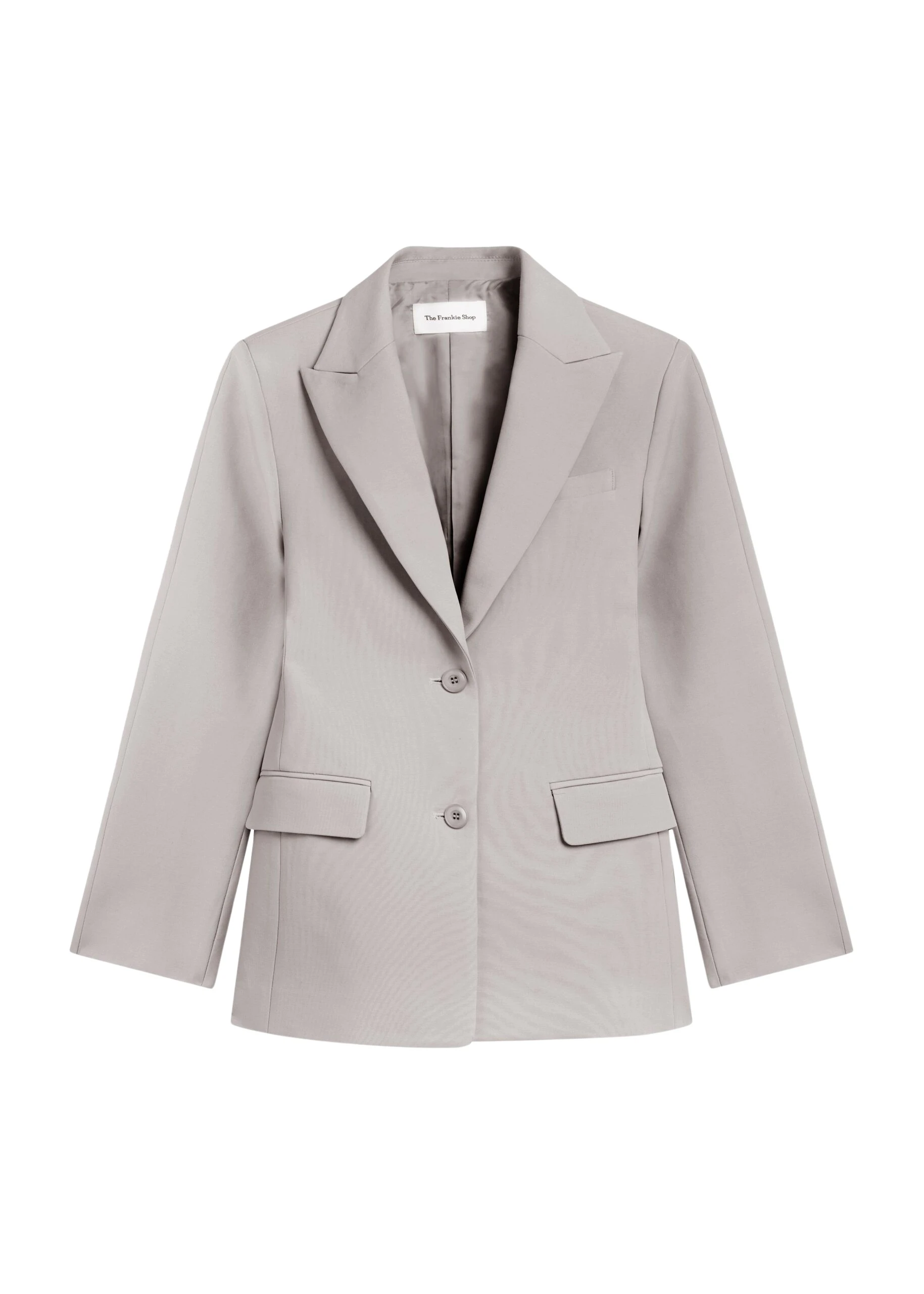 The-Frankie-Shop-Colette-Hourglass-Satin-Blazer-Light-Taupe-coveti-scaled68919_nobg The Frankie Shop Colette Hourglass Satin Blazer - Light Taupe - Oversized Minimalist Jackets in Beige - Shop at Coveti