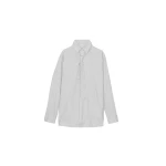 The Frankie Shop Connahy Tie Neck Shirt - White - Oversized Minimalist Tops in White - Shop at Coveti