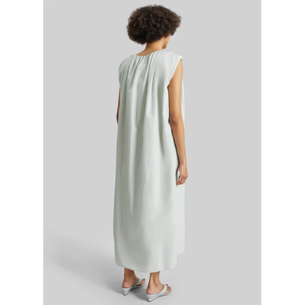 The Frankie Shop Cora Midi Cotton Silk Voile Dress – Mist, view 5