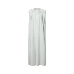 The Frankie Shop Cora Midi Cotton Silk Voile Dress - Mist - Oversized Minimalist Dresses in Grey - Shop at Coveti