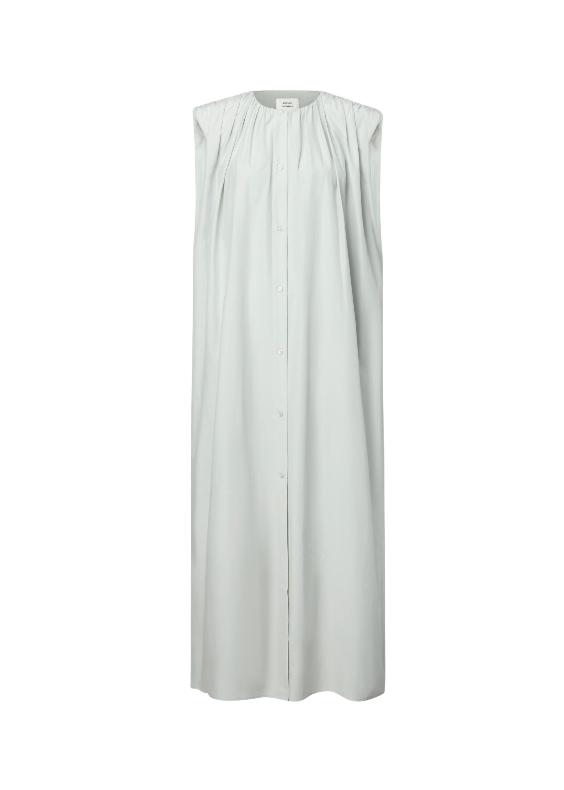 The Frankie Shop Cora Midi Cotton Silk Voile Dress – Mist