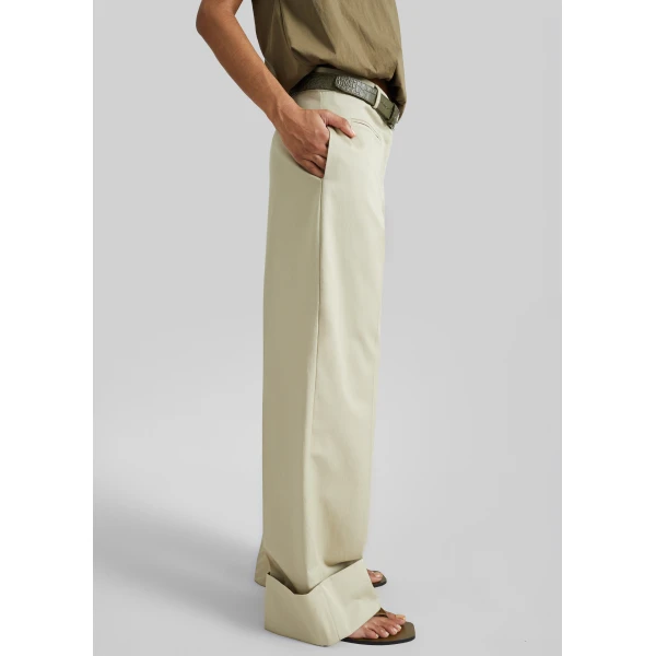The Frankie Shop Corris Straight Cuff Trousers – Beige, view 6