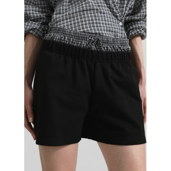 The Frankie Shop Cressy Double Waistband Shorts – Black, view 5