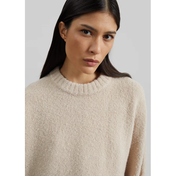 The Frankie Shop Crewneck Sweater – Beige, view 5