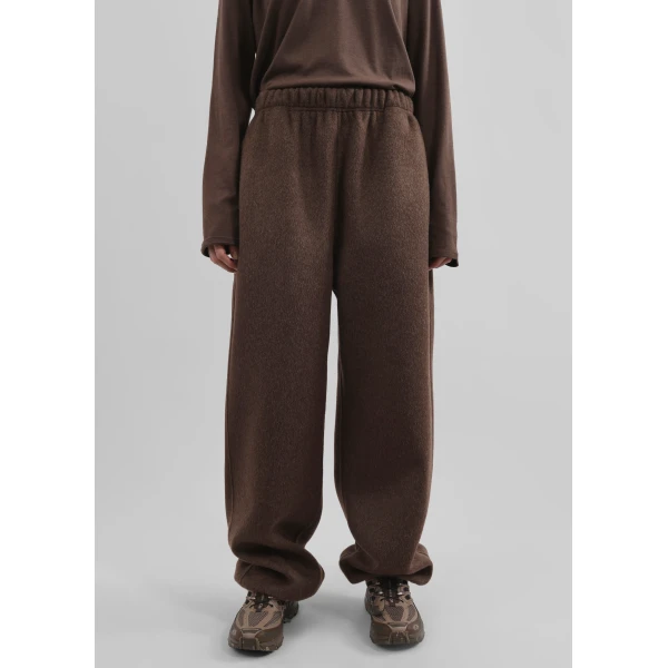 The Frankie Shop Delancey Wool Joggers – Brown Melange, view 3