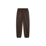 The Frankie Shop Delancey Wool Joggers - Brown Melange - Oversized Minimalist Pants in Beige - Shop at Coveti