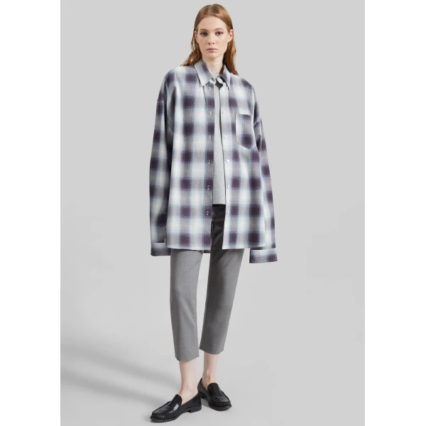 The Frankie Shop Devv Shirt – Checked Blue, view 5