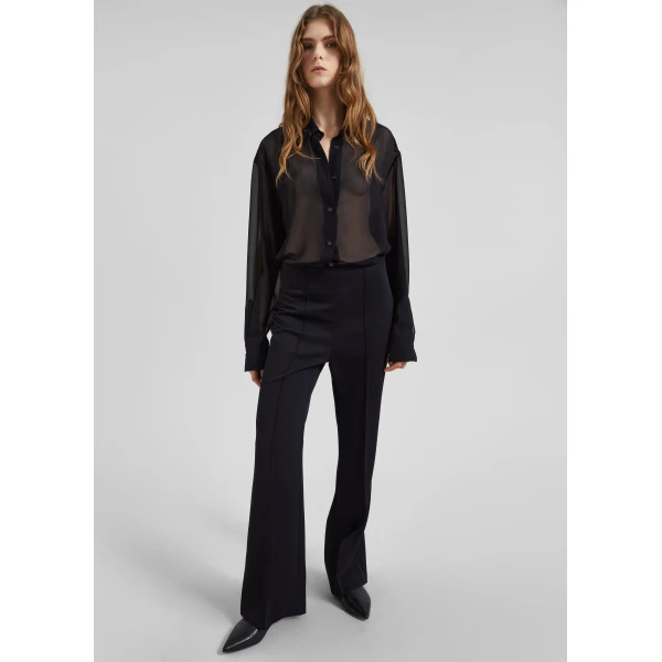 The Frankie Shop Dorotea Flared Pants – Black, view 4