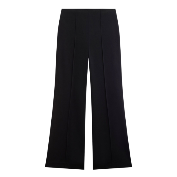 The Frankie Shop Dorotea Flared Pants - Black - Oversized Minimalist Pants in Black - Shop at Coveti