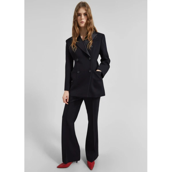 The Frankie Shop Dorotea Hourglass Smoking Blazer – Black, view 3