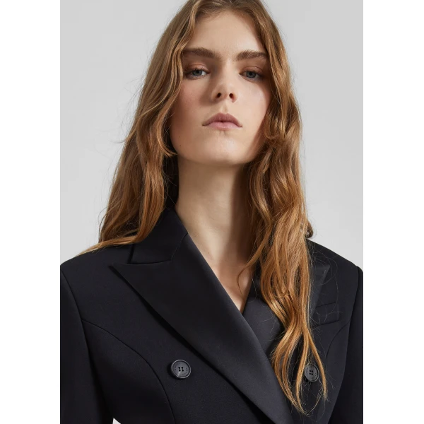 The Frankie Shop Dorotea Hourglass Smoking Blazer – Black, view 4