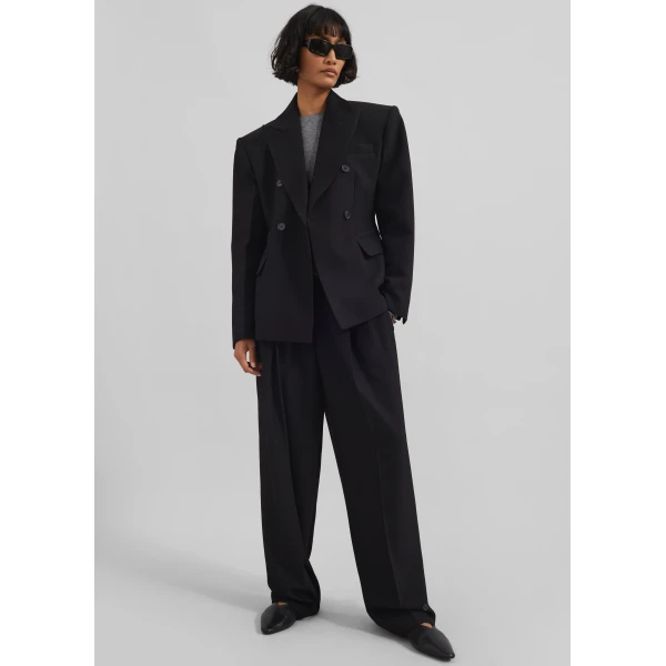 The Frankie Shop Doyer Cinched Blazer – Black, view 5