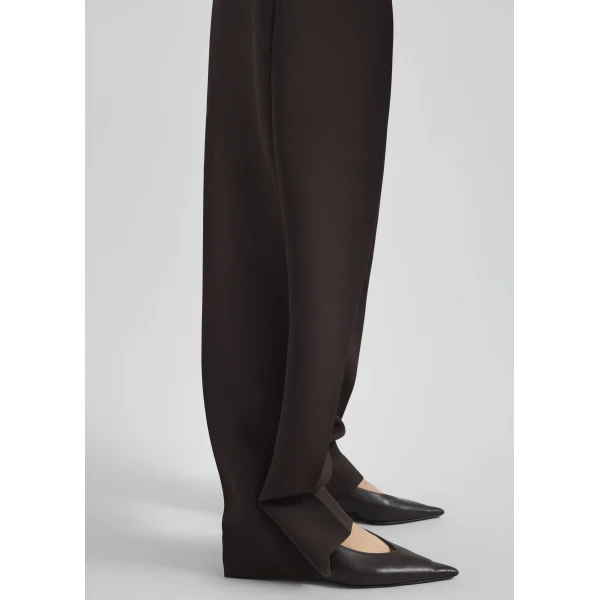 The Frankie Shop Doyer Pleated Trousers – Brown, view 6