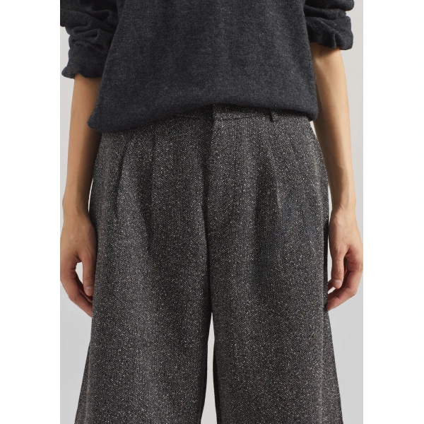 The Frankie Shop Dunley Bermuda Shorts – Charcoal Melange, view 4