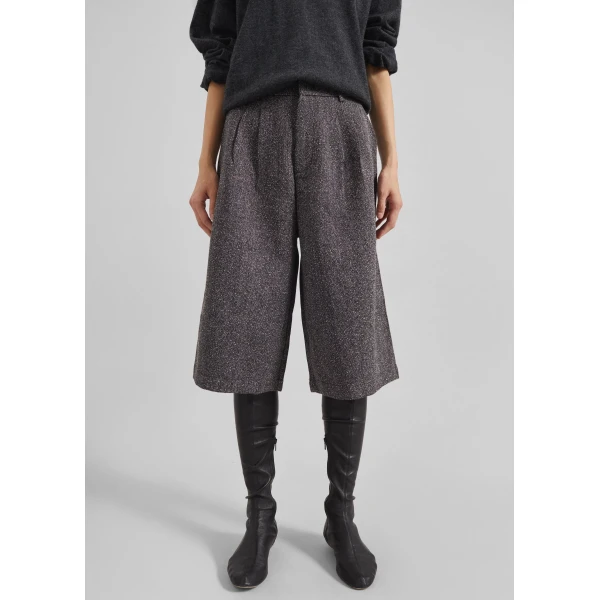 The Frankie Shop Dunley Bermuda Shorts – Charcoal Melange, view 6