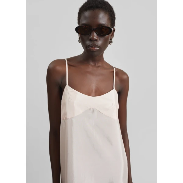 The Frankie Shop Dylana Sleeveless Maxi Dress – Faded Pink, view 3