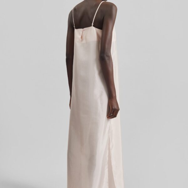 The Frankie Shop Dylana Sleeveless Maxi Dress - Faded Pink - Oversized Minimalist Dresses in Pink - Shop at Coveti