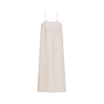 The Frankie Shop Dylana Sleeveless Maxi Dress - Faded Pink - Oversized Minimalist Dresses in Pink - Shop at Coveti