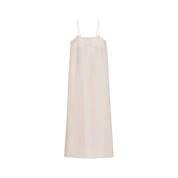 The Frankie Shop Dylana Sleeveless Maxi Dress - Faded Pink - Oversized Minimalist Dresses in Pink - Shop at Coveti