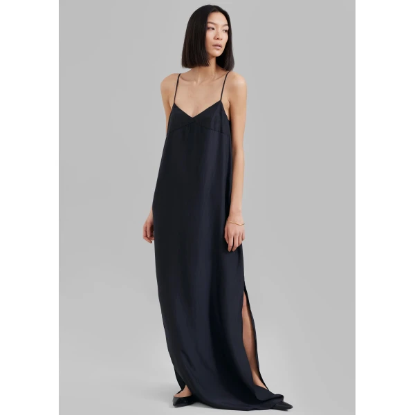 The Frankie Shop Dylana Sleeveless Maxi Dress – Navy, view 2