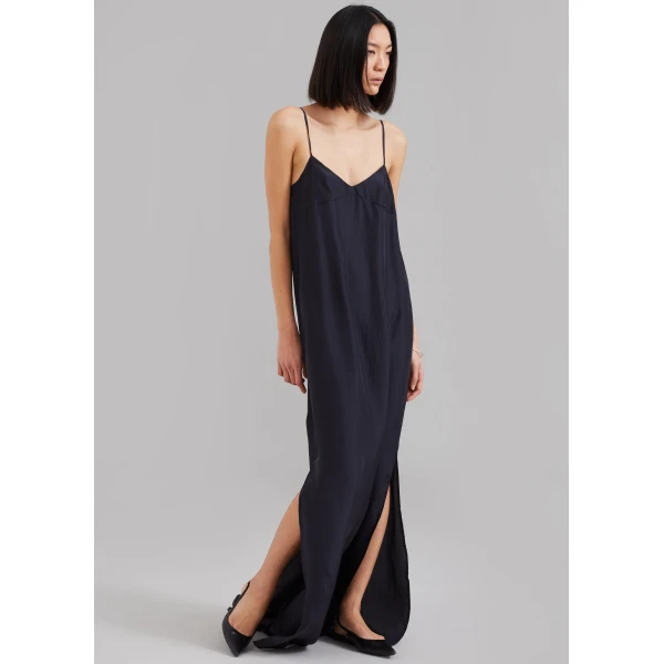 The Frankie Shop Dylana Sleeveless Maxi Dress – Navy, view 5