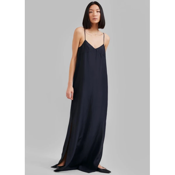 The Frankie Shop Dylana Sleeveless Maxi Dress – Navy, view 6