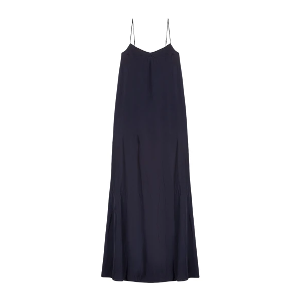 The Frankie Shop Dylana Sleeveless Maxi Dress - Navy - Oversized Minimalist Dresses in Blue - Shop at Coveti