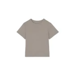 The Frankie Shop Eben Baby Tee - Taupe - Oversized Minimalist Tops in Beige - Shop at Coveti
